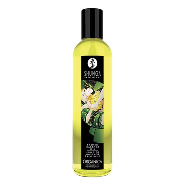 SHUNGA GREEN TEA kologisk massageolie