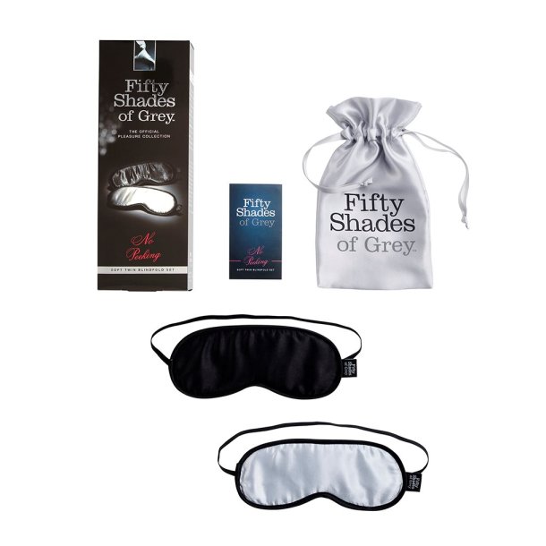 FIFTY SHADES OF GREY  dobbelt blindfold s�t
