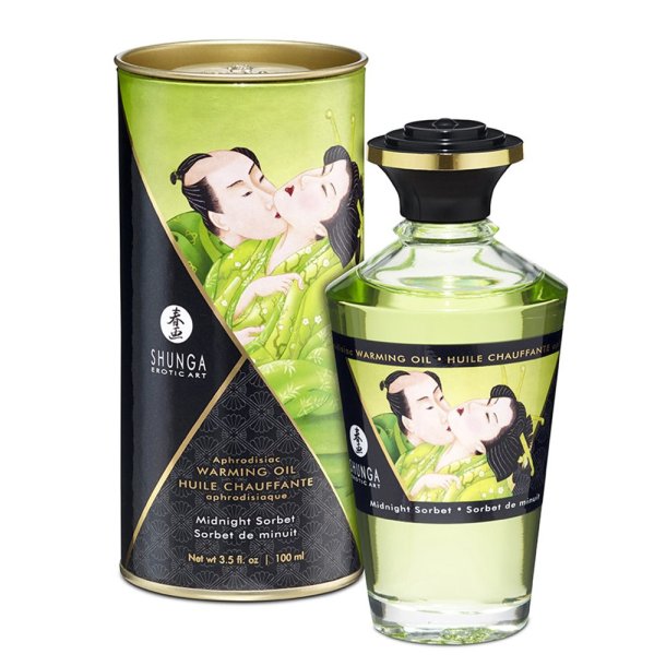 SHUNGA MIDNIGHT SORBET varmende massageolie