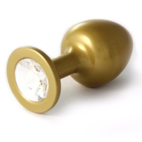 ROSEBUDS SWAROVSKI GOLD anal plug 